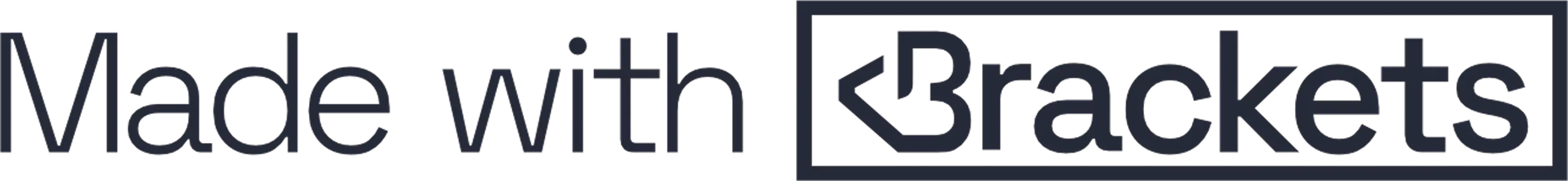 Made With Brackets logo